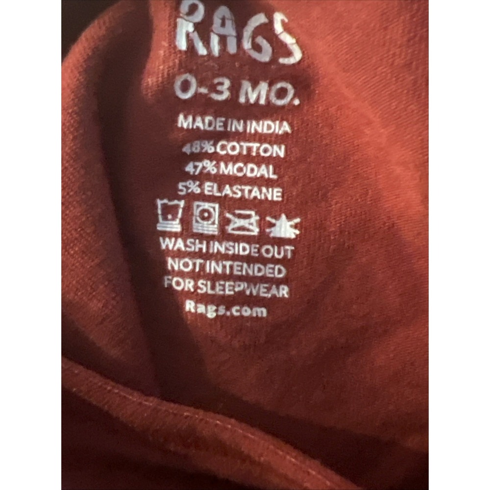 rags sleeper in 0-3 Months Red quick bottom access Open In Back - Picture 4 of 4